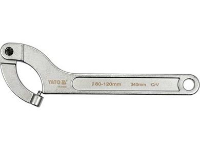 Ключ радиусный шарнирный штифтовой 80-120мм, длина 340мм CrV (YT-01678) YATO