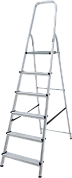 Лестница-стремянка алюм. NV1110 (6 ступ. 125/195см, 4.9кг) Новая высота