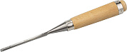 Стамеска-долото "Классик" с деревянной ручкой, хромованадиевая, 6мм, (18096-06) ЗУБР