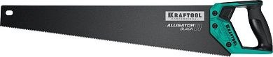 Ножовка по дереву, для точного реза, 550 мм, 11 TPI 3D зуб ″Alligator BLACK 11″ (15205-55) KRAFTOOL