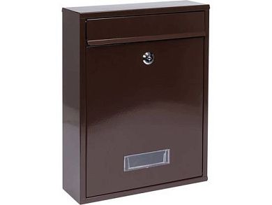 Ящик металлический почтовый 360х260х80мм коричневый (78557) VOREL