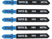 Пилка лобзиковая по металлу 50x75x1.0мм 21TPI , 5шт. (YT-3412) YATO